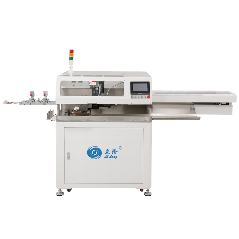 新款 LL-558全數字智能雙頭剝皮扭線沾錫機